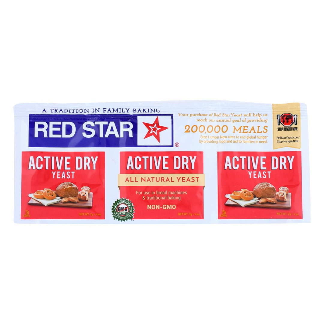 Red Star Nutritional Yeast - Active Dry - .75 Oz - Case Of 18 - Maras Green