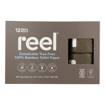 Reel - Toilet Paper Bamboo - Case Of 2 - 12 Count - Maras Green