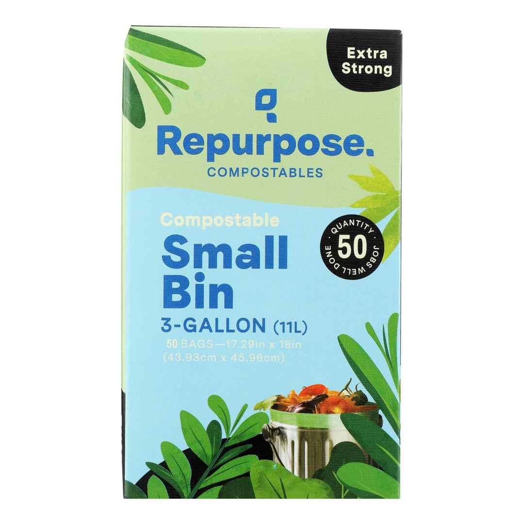 Repurpose - Bags Compst Smll Bin 3gal - Case Of 6 - 50 Ct - Maras Green