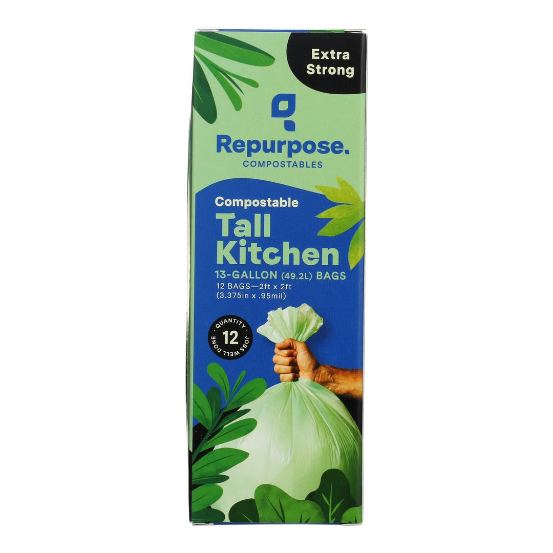 Repurpose - Bags Tall Kitchen - Case Of 20 - 12 Ct - Maras Green