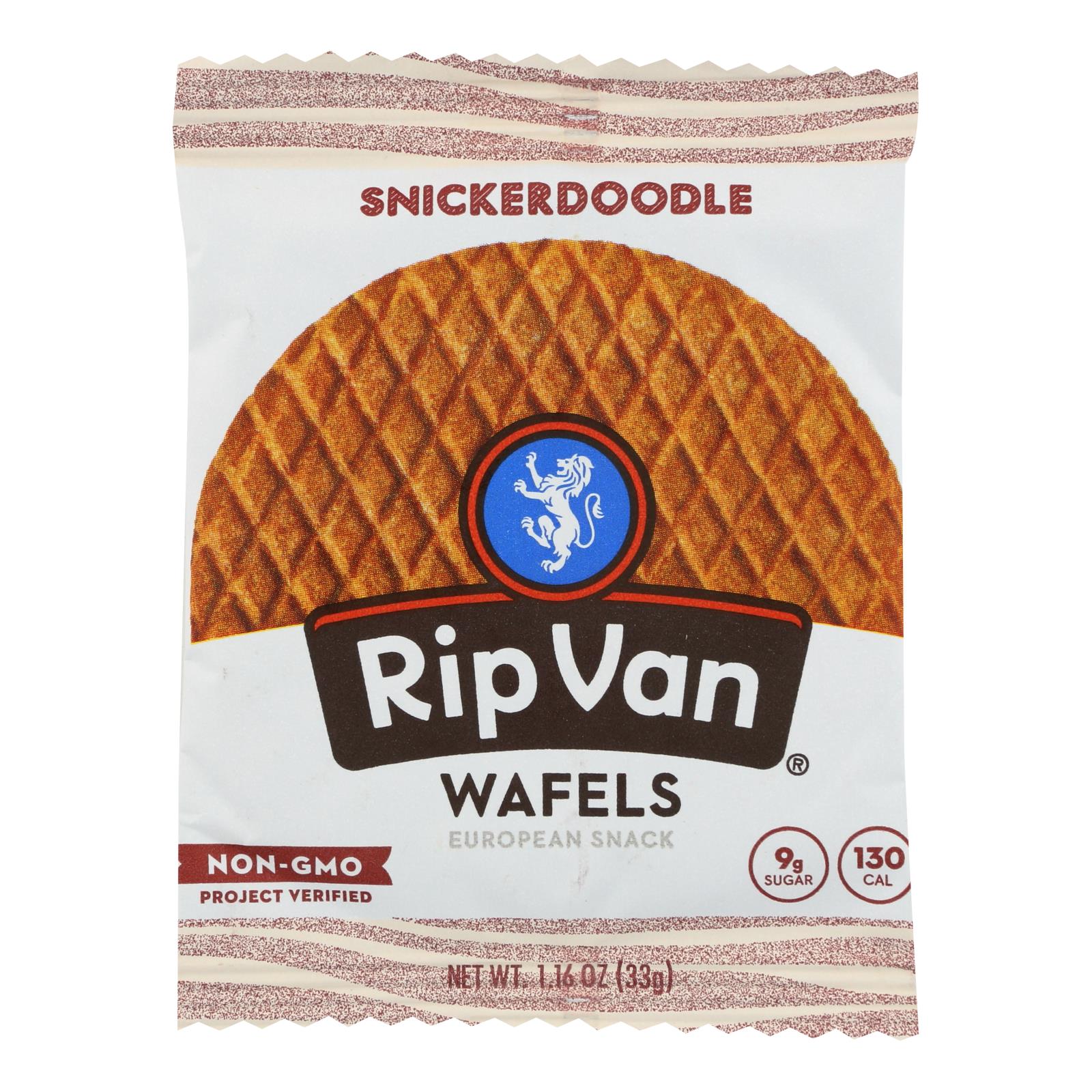 Rip Vanilla Wafels - Wafel Snickerdoodle Singl - Case Of 12 - 1.16 Oz - Maras Green