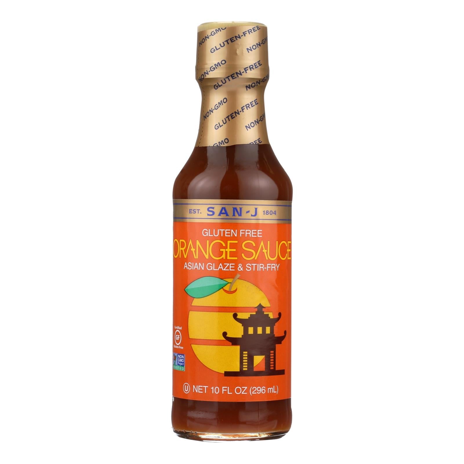San - J Cooking Sauce - Orange - Case Of 6 - 10 Fl Oz. - Maras Green