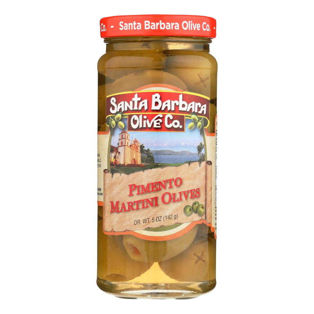 Santa Barbara Olives - Martini Style - Case Of 6 - 5 Oz. - Maras Green