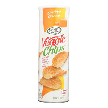 Sensible Portions, Garden Veggie Chips, Cheddar Cheese - Case Of 12 - 5 Oz - Maras Green