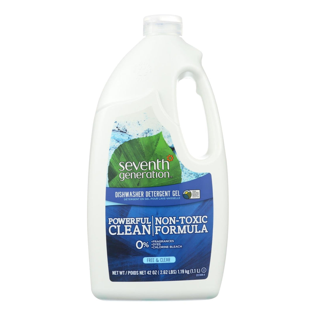 Seventh Generation Auto Dishwasher Gel - Free And Clear - Case Of 6 - 42 Fl Oz. - Maras Green