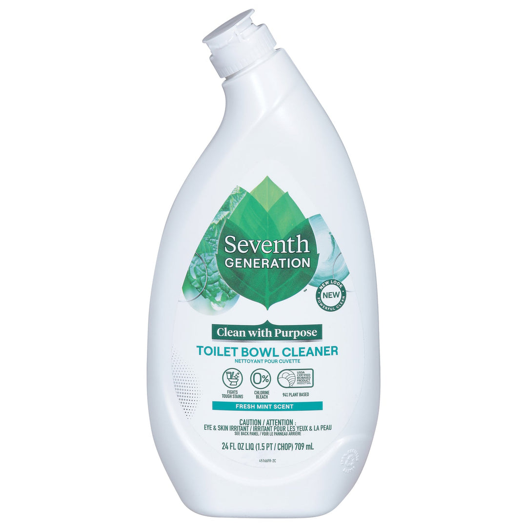 Seventh Generation - Cleaner Toilet Bowl Mint - Case Of 4 - 24 Fluid Ounces - Maras Green