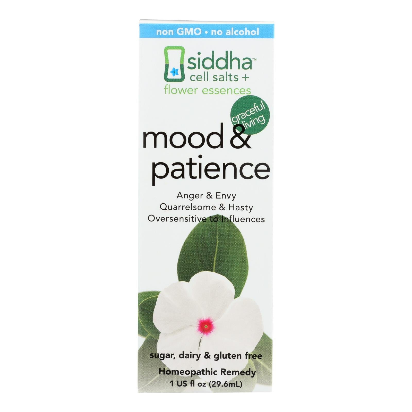 Siddha Cell Salts + Flower Essentials Mood & Patience - 1 Each - 1 Fz - Maras Green