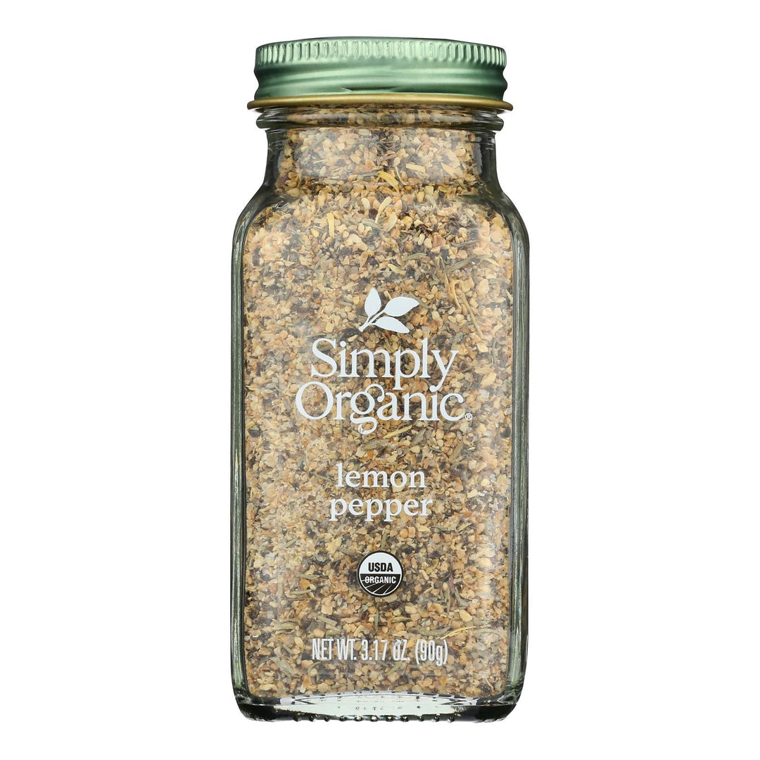 Simply Organic - Lemon Pepper Organic - Case Of 6 - 3.17 Ounces - Maras Green