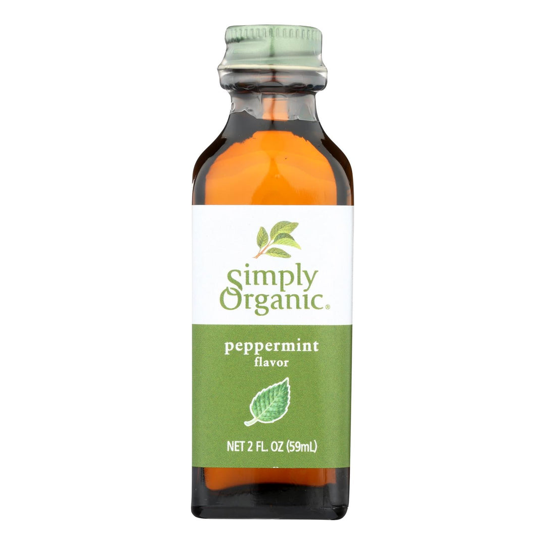 Simply Organic Peppermint Flavor - Organic - 2 Oz - Maras Green