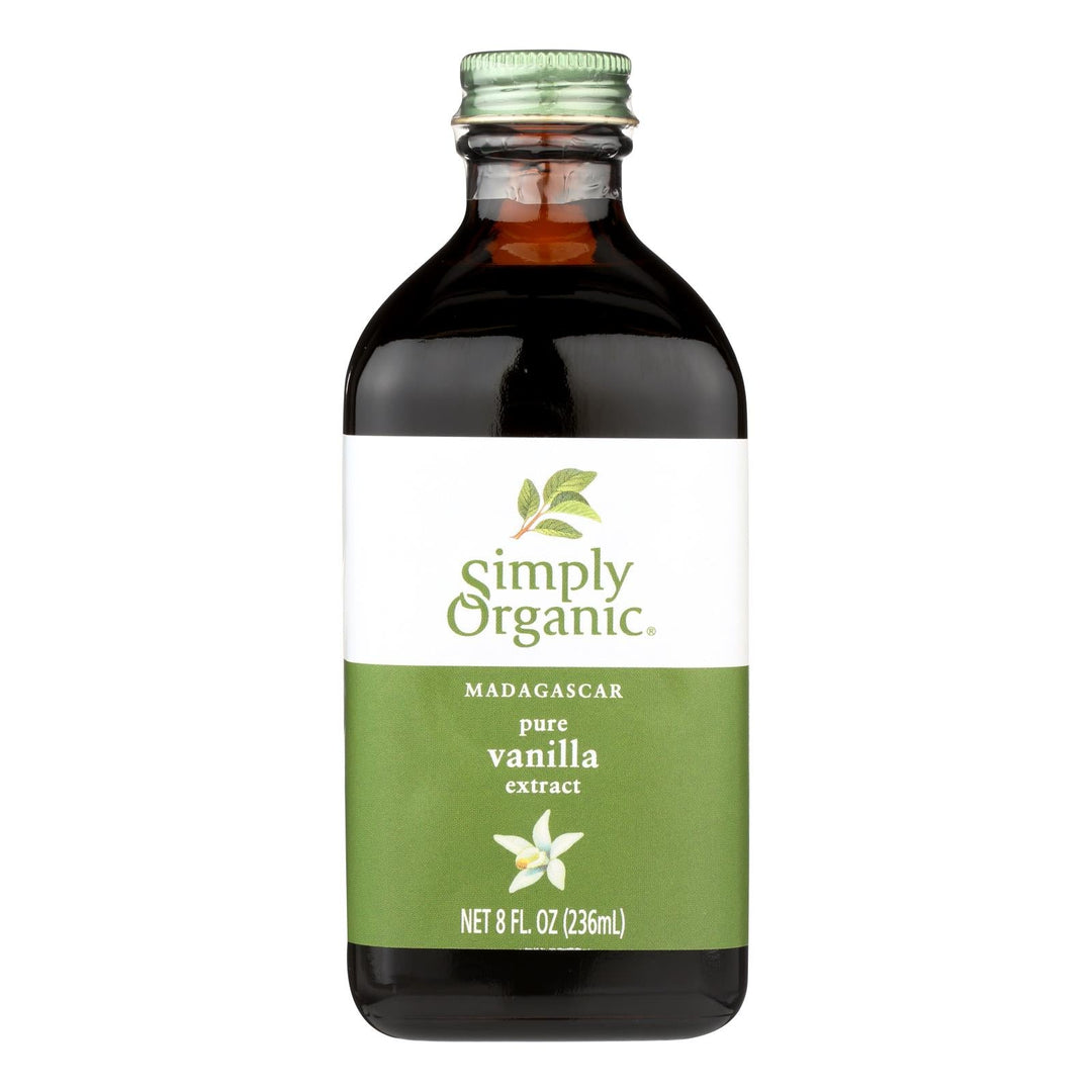 Simply Organic Pure Vanilla Extract - Case Of 6 - 8 Fl Oz. - Maras Green