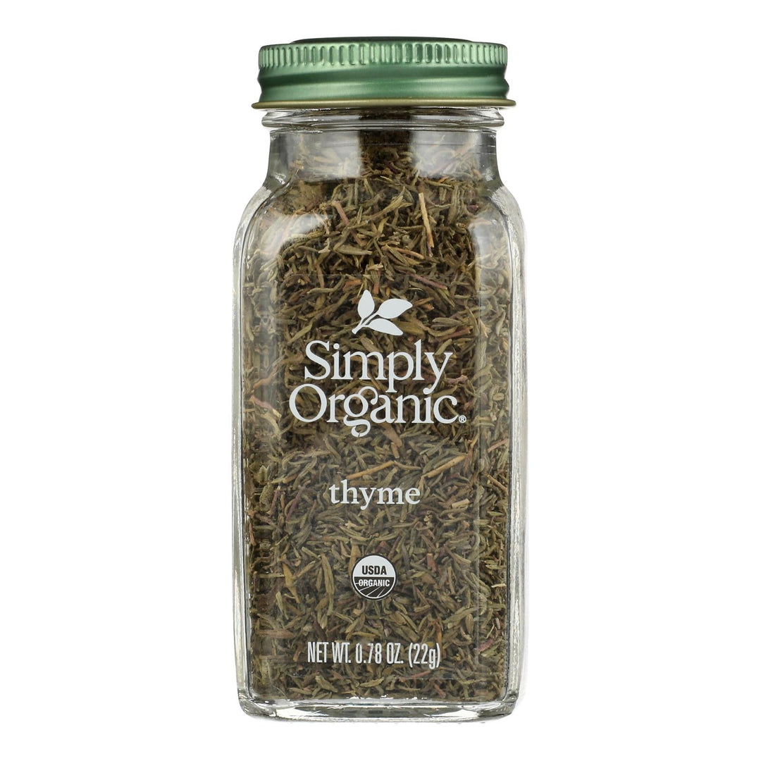 Simply Organic - Thyme Leaf Organic - Case Of 6 - 0.78 Ounces - Maras Green