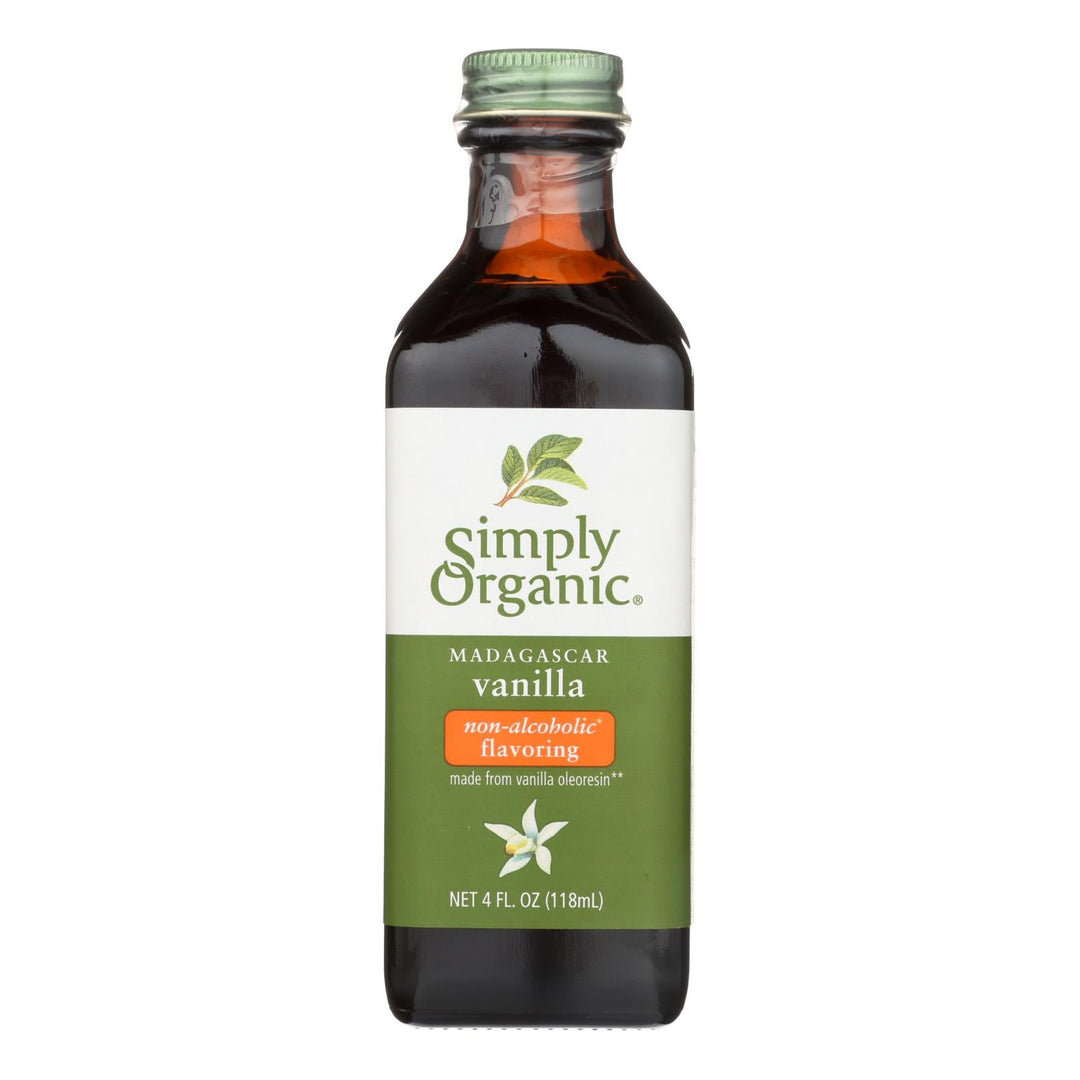 Simply Organic Vanilla Flavoring Organic - 4 Oz - Case Of 6 - Maras Green