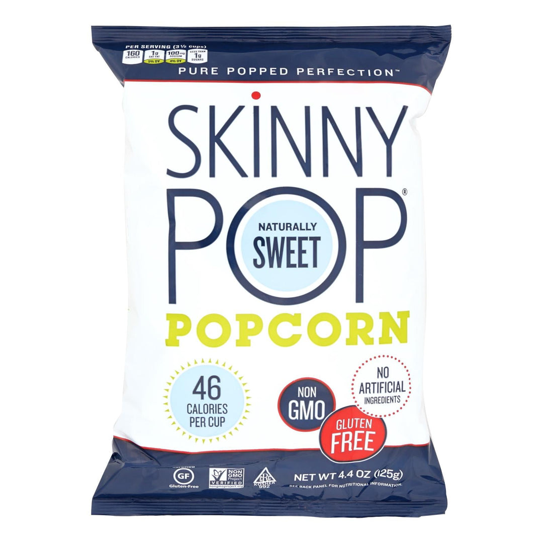 Skinnypop Popcorn Skinny Pop - Naturally Sweet - Case Of 12 - 4.4 Oz. - Maras Green