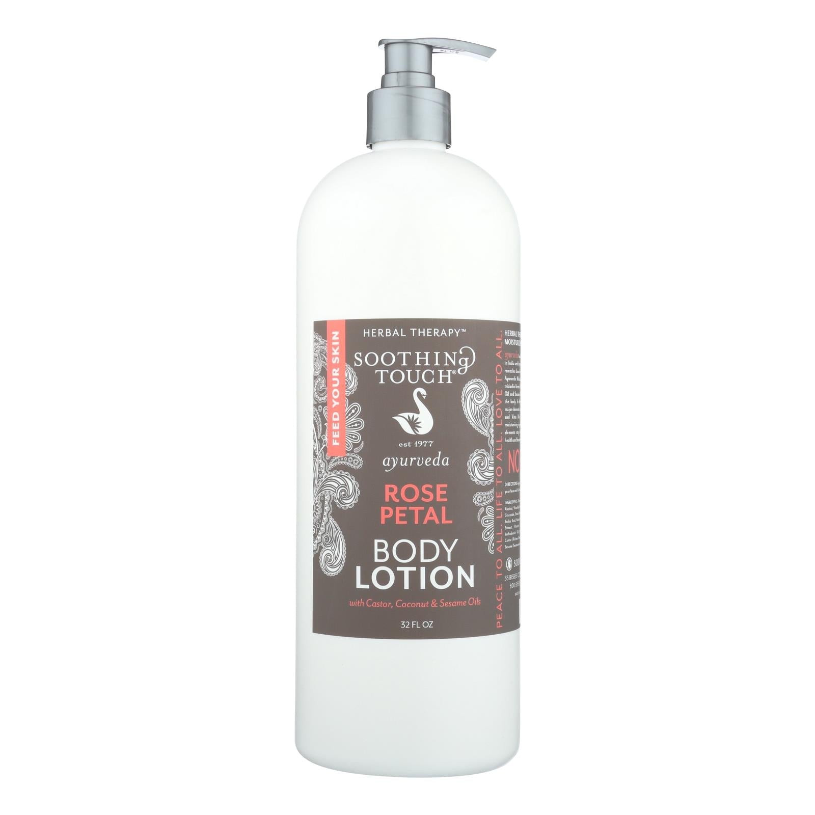 Soothing Touch - Rose Petal Body Lotion - 32 Fz - Maras Green
