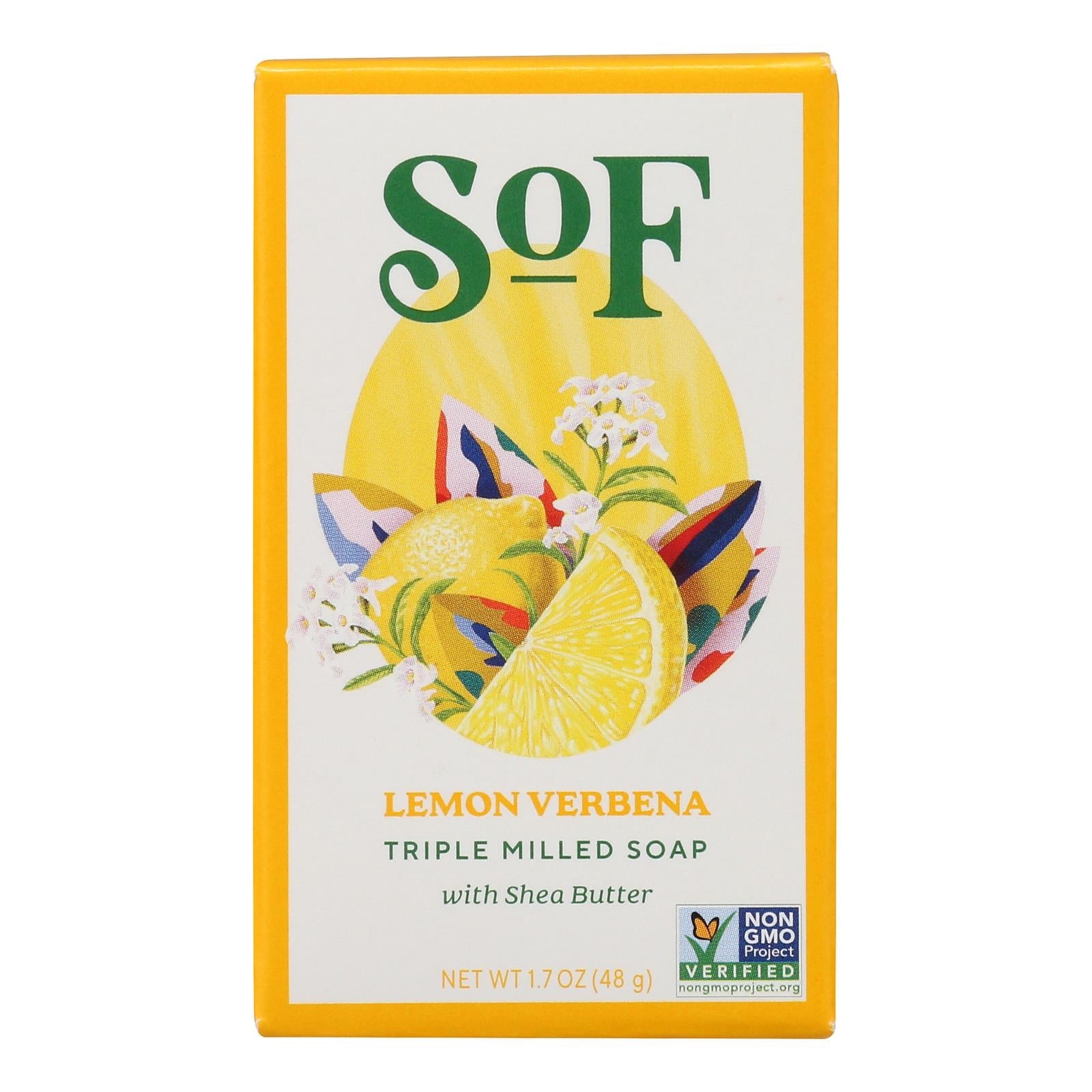 South Of France - Bar Soap Lemon Verbena Travel - Case Of 24 - 1.7 Ounces - Maras Green