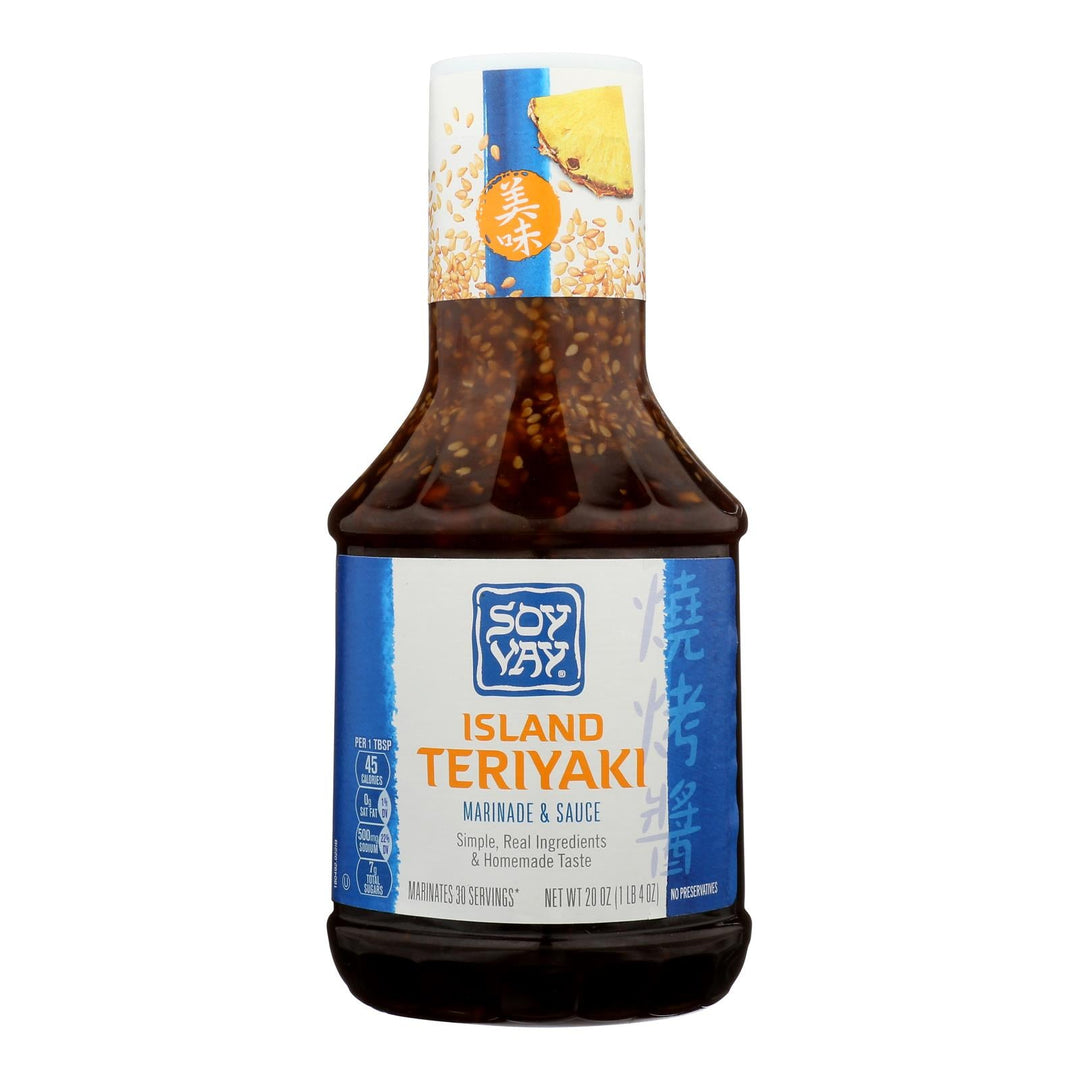 Soy Vay Island Triyaki - Marinade And Sauce - Case Of 6 - 20 Fl Oz. - Maras Green
