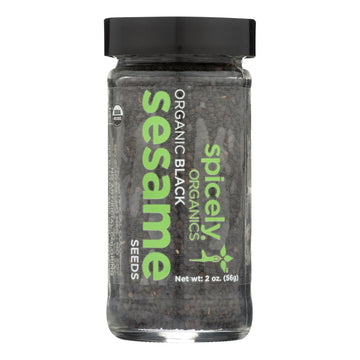 Spicely Organics - Organic Sesame - Black - Case Of 3 - 2 Oz. - Maras Green