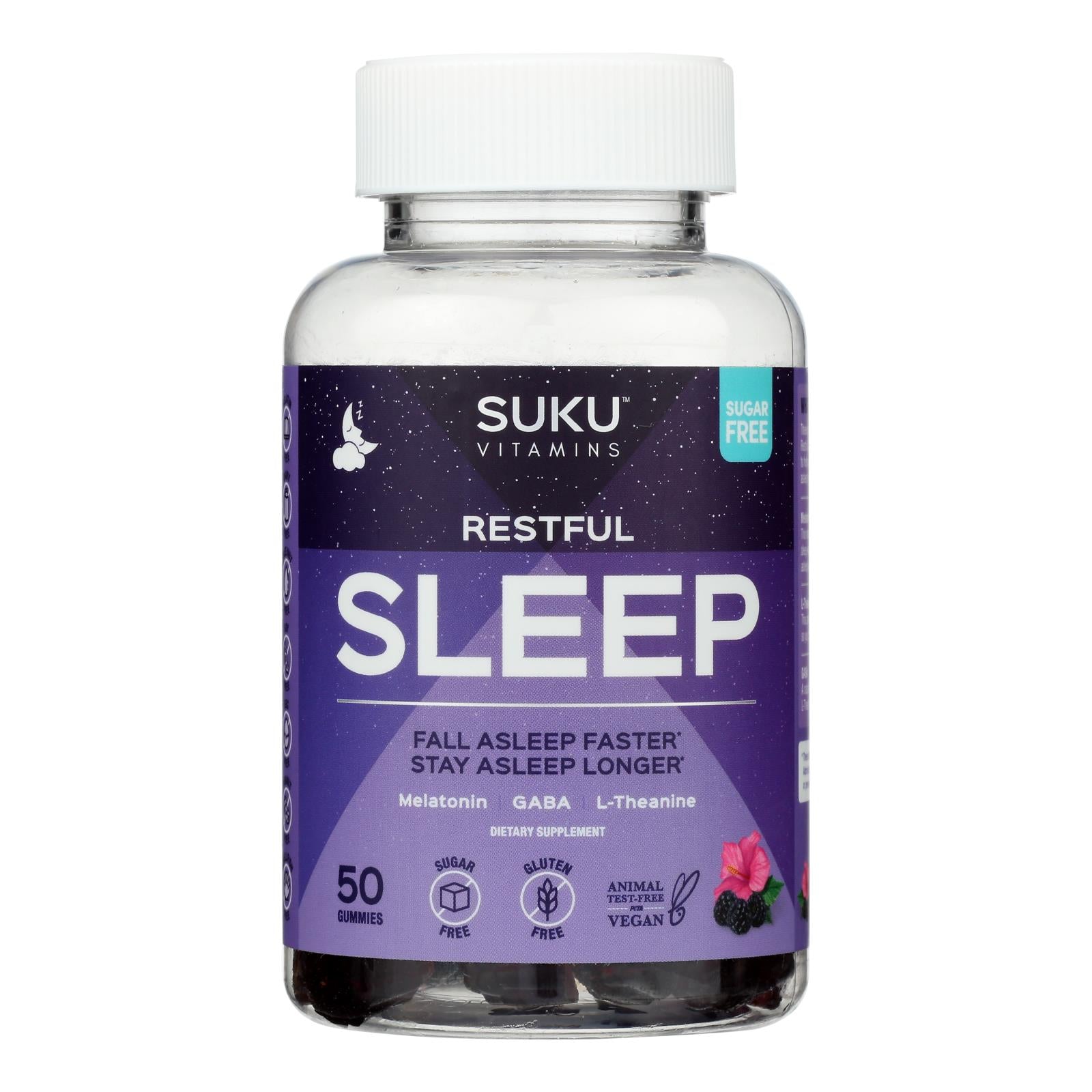 Suku Vitamins - Gummy Restful Sleep - 1 Each - 50 Count - Maras Green