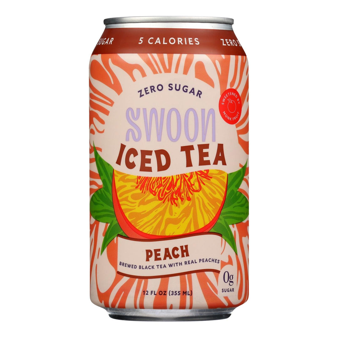 Swoon - Iced Tea Peach Zero Sugar - Case Of 12 - 12 Fz - Maras Green