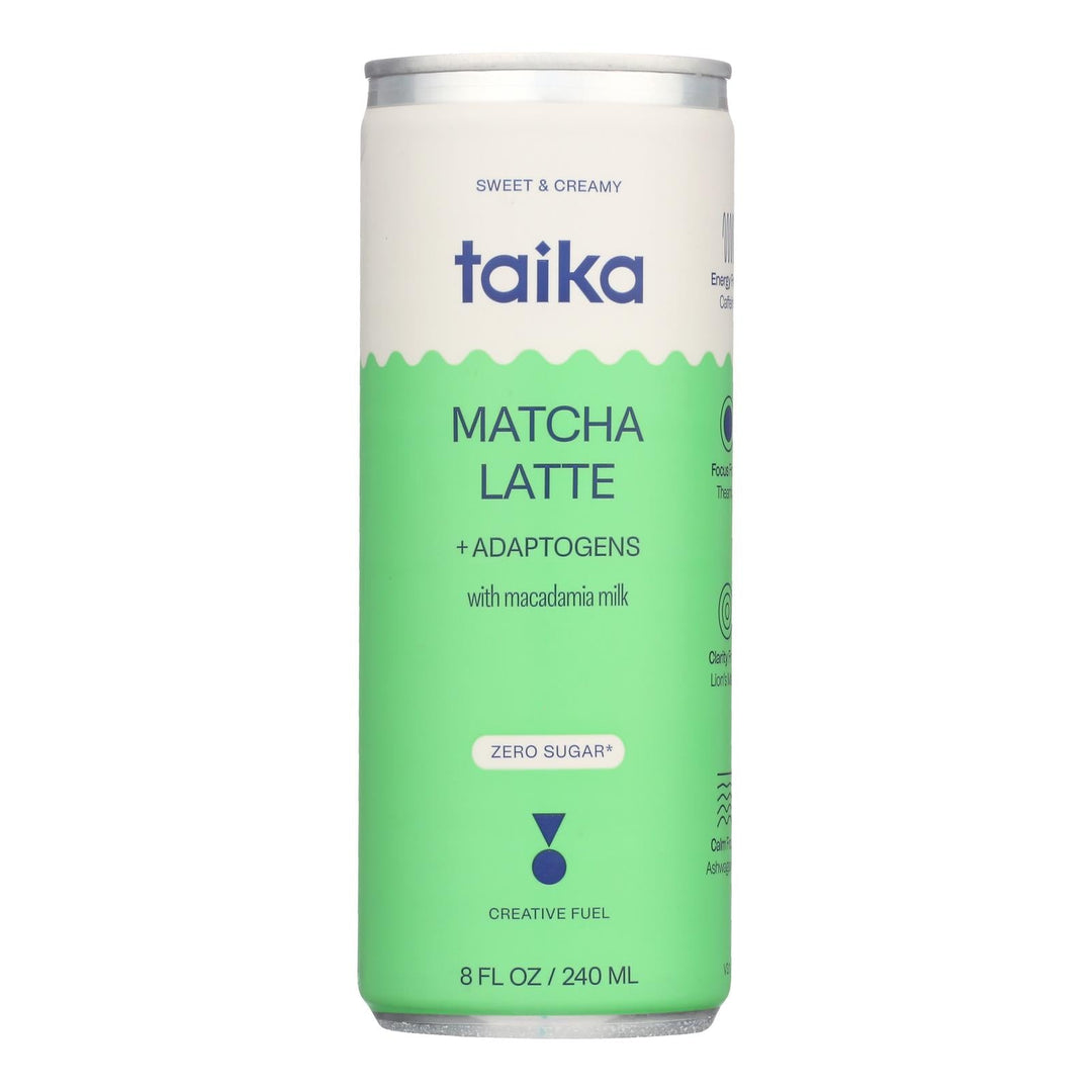 Taika - Coffee Matcha Latte - Case Of 12 - 8 Fluid Ounces - Maras Green