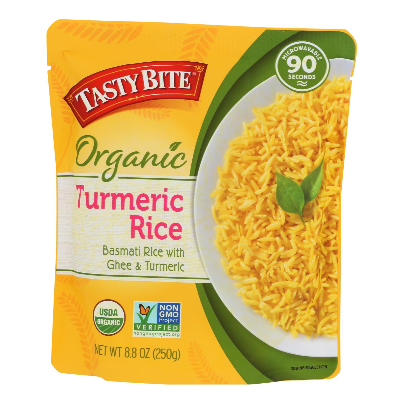 Tasty Bite - Rice Turmeric - Case Of 6 - 8.8 Oz - Maras Green