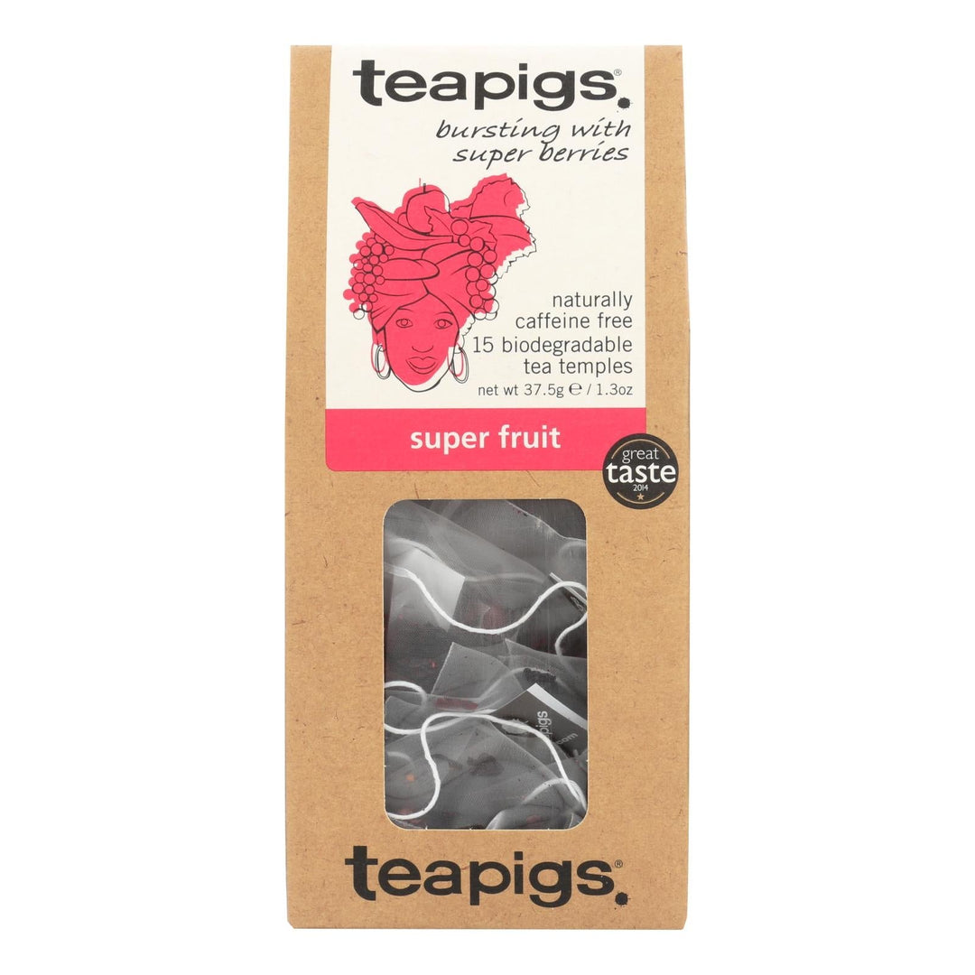 Teapigs Super Fruits Bursting With Super Berries Tea - Case Of 6 - 15 Ct - Maras Green
