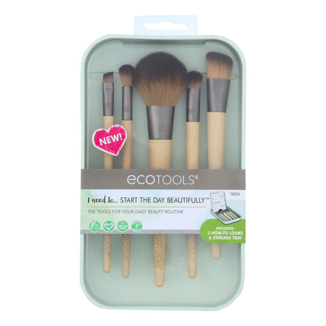 The Ecotools Start The Day Beautifully Kit - Case Of 2 - Ct - Maras Green