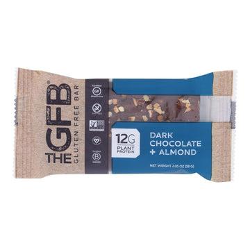 The Gfb - Bar Dark Chocolate Almnd Gluten Free - Case Of 12 - 2.05 Oz - Maras Green