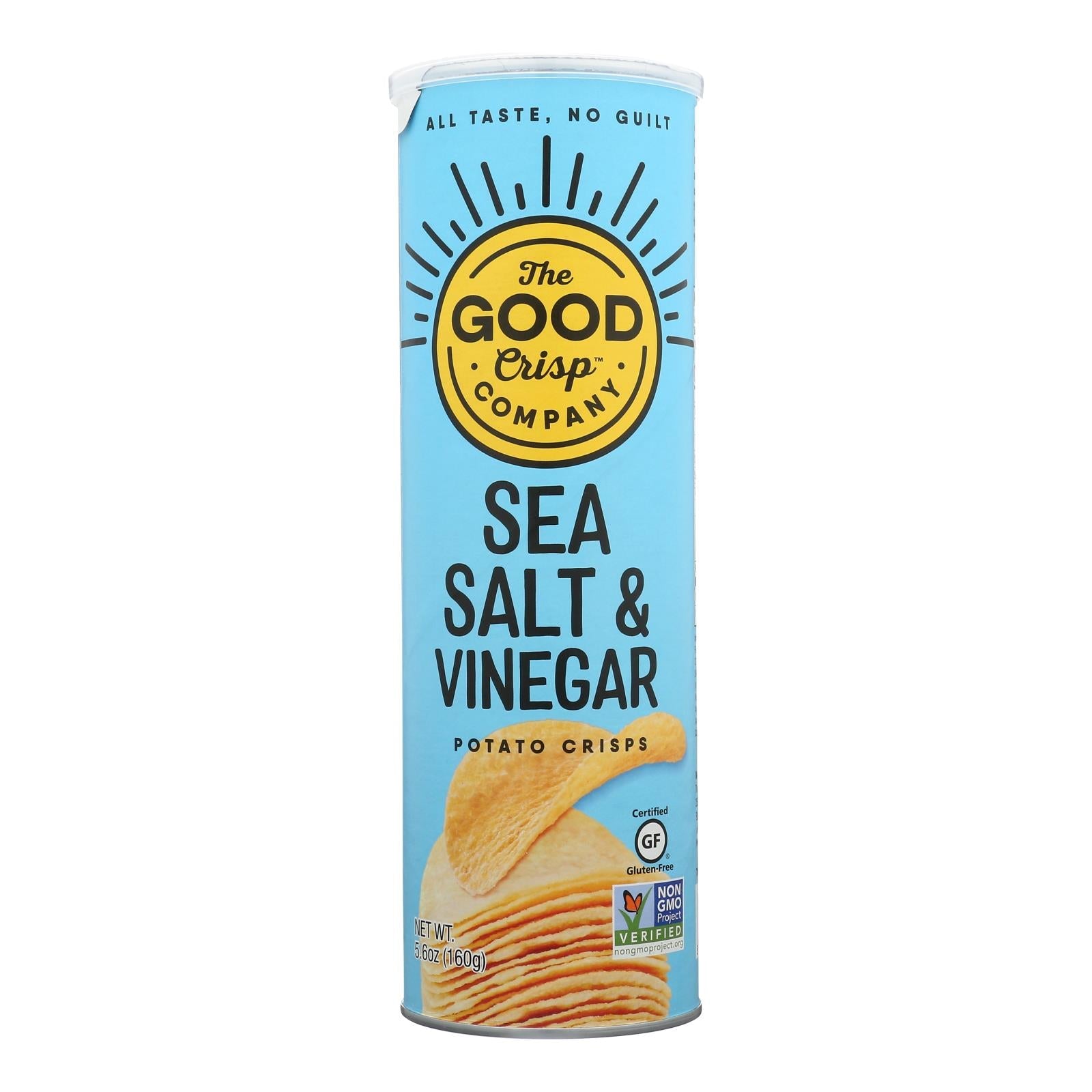 The Good Crisp Company - Potato Crisp Ssalt/vingr - Case Of 8 - 5.6 Oz - Maras Green