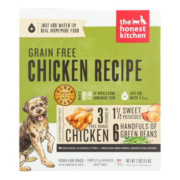 The Honest Kitchen Force - Grain Free Chicken Dog Food - Case Of 6 - 2 Lb. - Maras Green