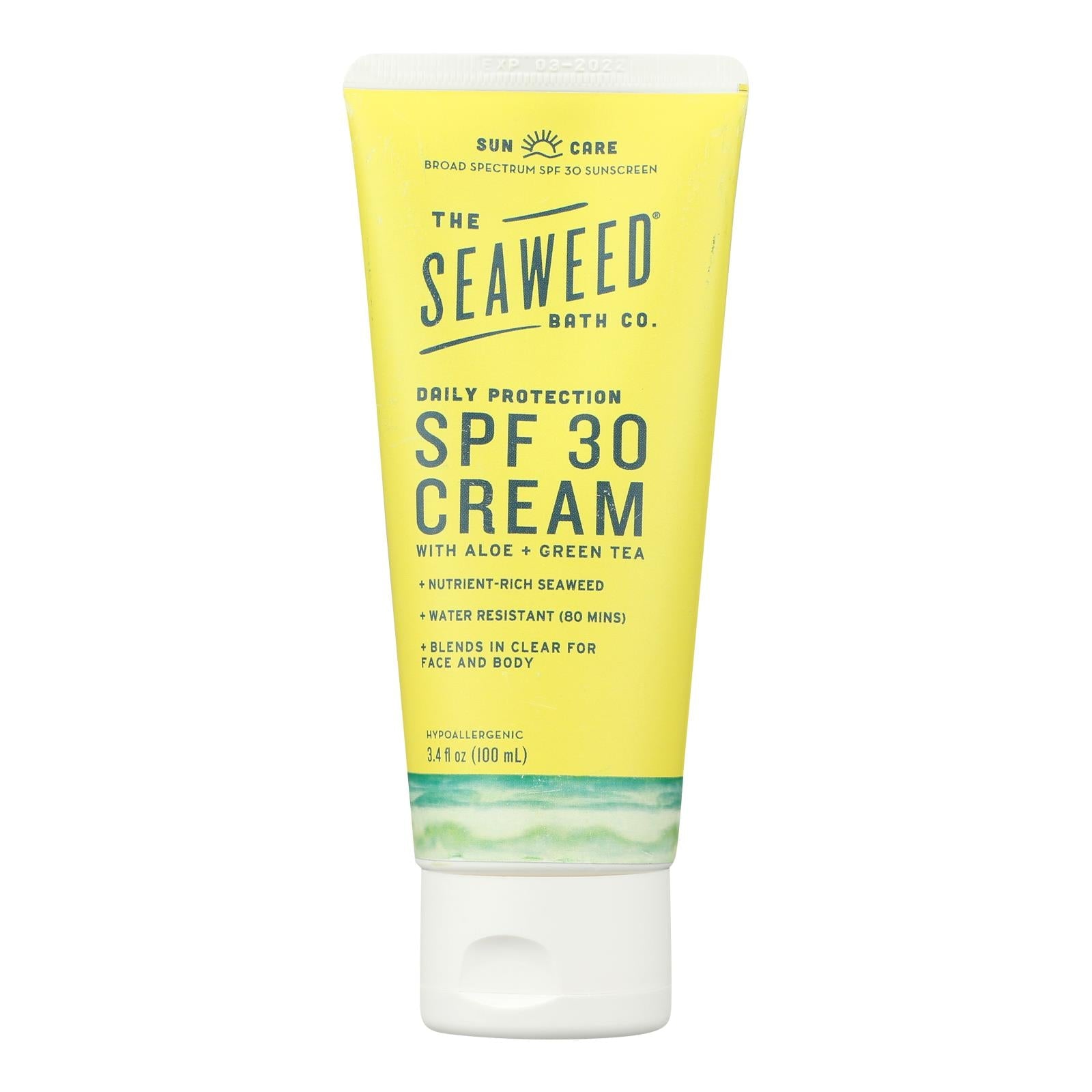 The Seaweed Bath Co - Snscrn Daliy Cream Spf30 - 1 Each - 3.4 Fz - Maras Green