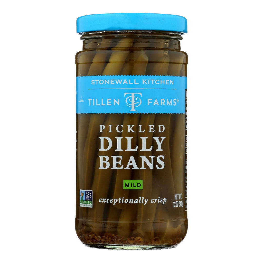 Tillen Farms Beans - Pickled - Crispy Dilly - 12 Oz - Case Of 6 - Maras Green