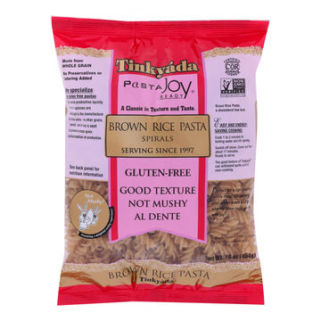 Tinkyada Brown Rice Spirals - Case Of 12 - 16 Oz - Maras Green