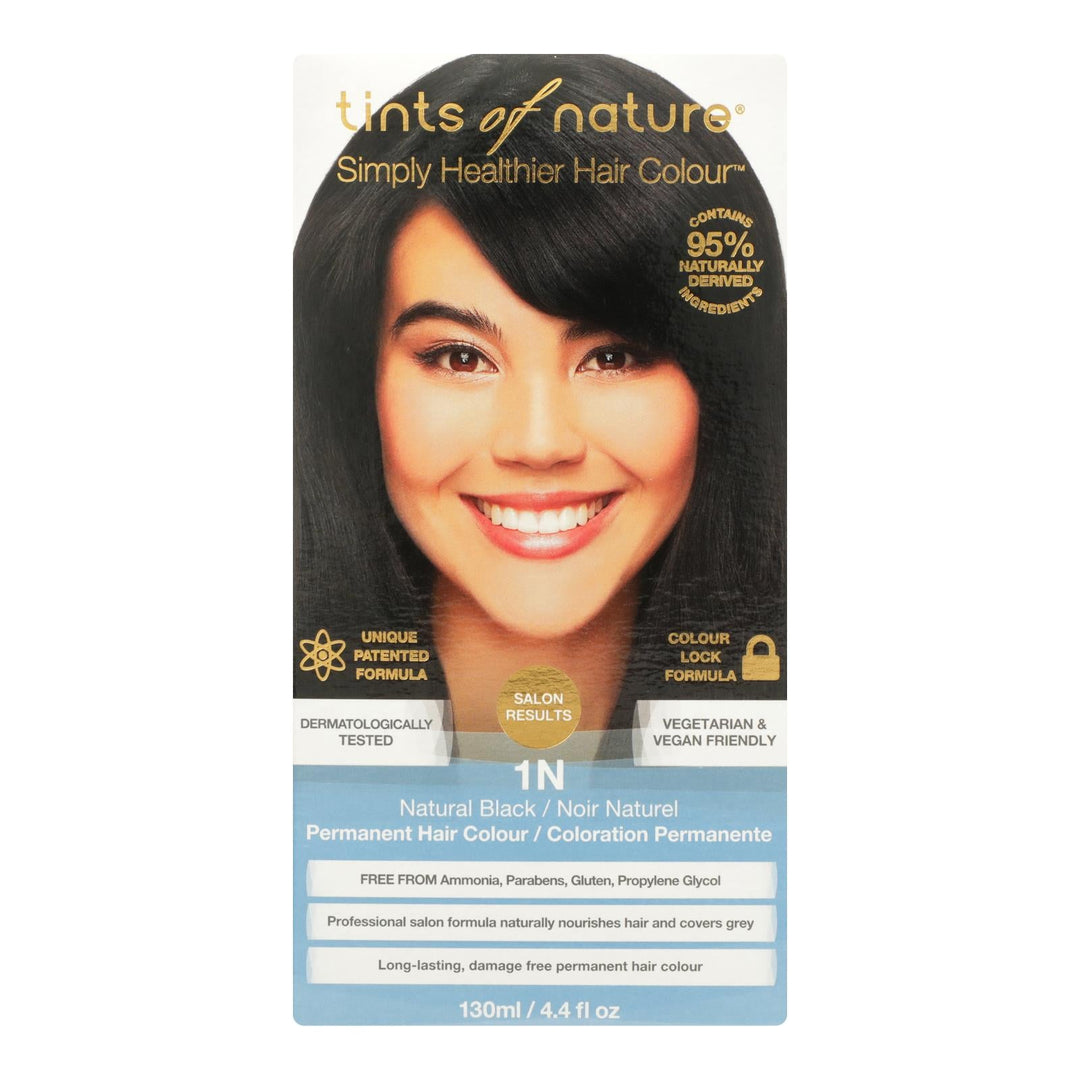 Tints Of Nature 1n Natural Black Hair Color - 1 Each - 4.4 Fz - Maras Green