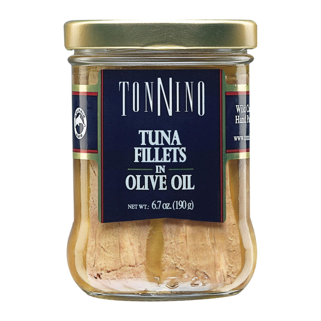Tonnino Tuna Fillets - Olive Oil - Case Of 6 - 6.7 Oz. - Maras Green
