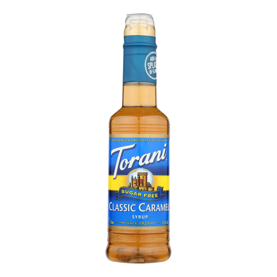 Torani - Coffee Syrup - Sugar Free Caramel - Case Of 4 - 12.7 Fl Oz. - Maras Green