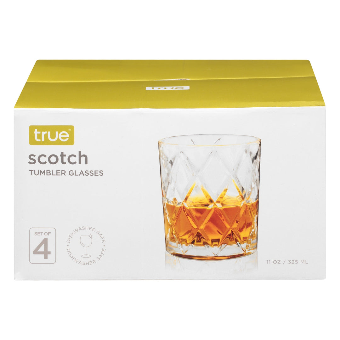 True - Scotch Glasses - Case Of 4 - 4 Ct - Maras Green