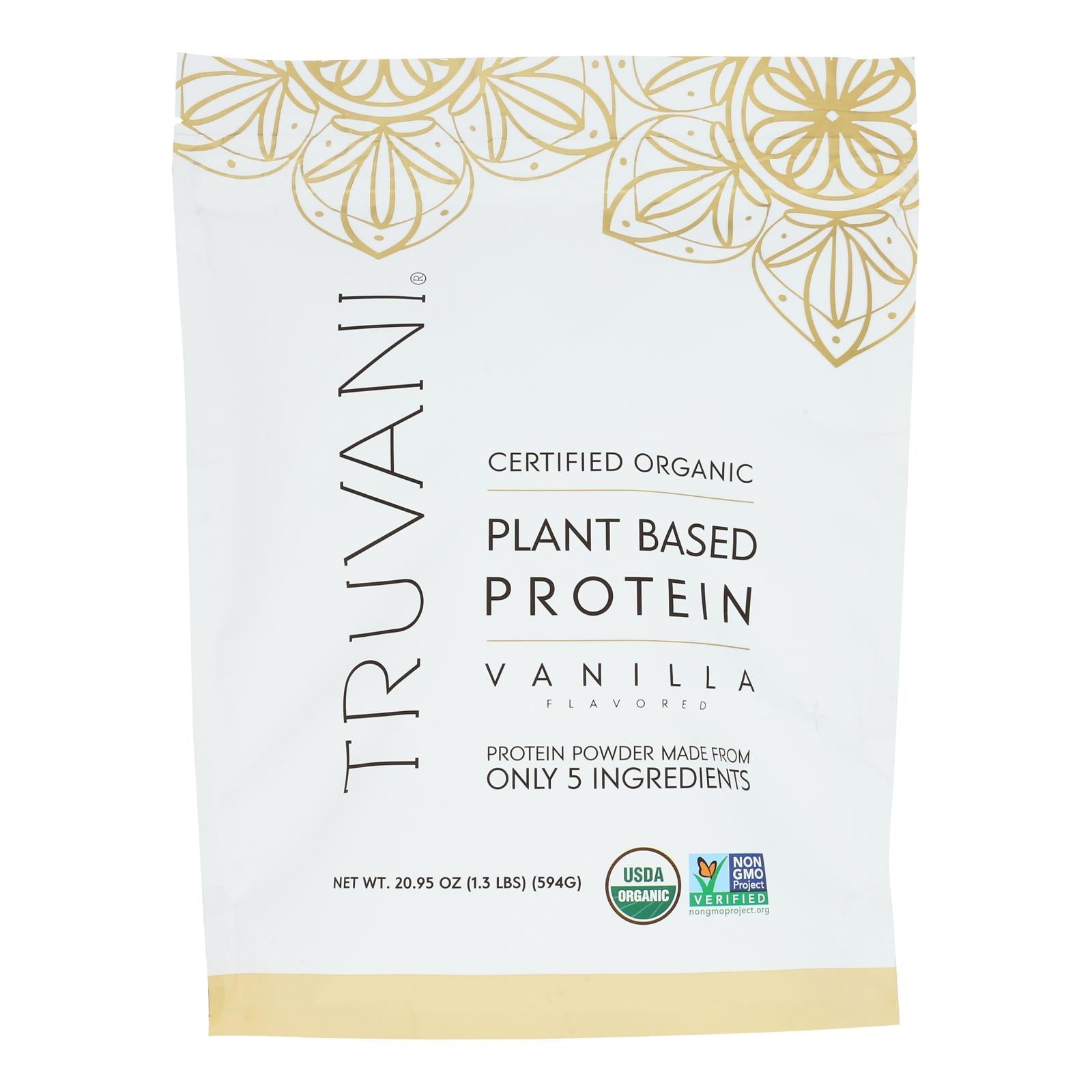 Truvani - Protein Powder Vanilla - 1 Each - 20.95 Oz - Maras Green