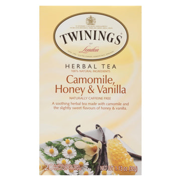 Twinings Tea Herbal Tea - Chamomile Honey And Vanilla - Case Of 6 - 20 Bags - Maras Green