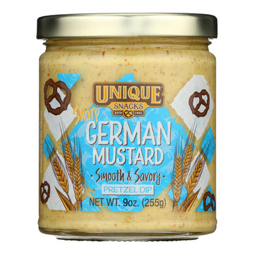 Unique Pretzels - Pretzel Dip Shrp Grmn Mst - Case Of 12 - 9 Oz - Maras Green