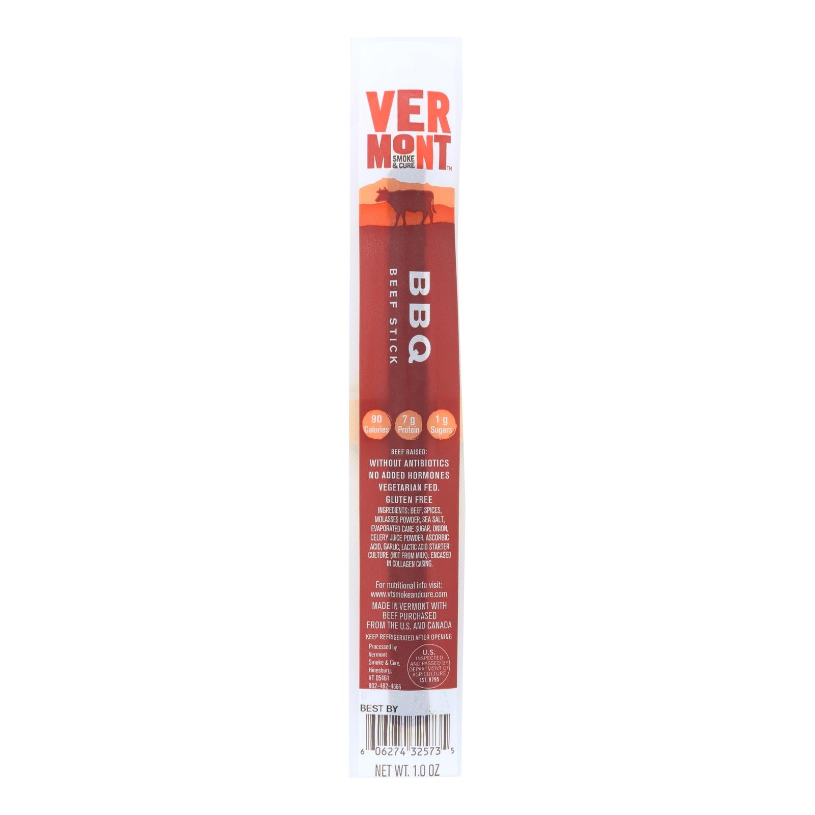 Vermont Smoke And Cure Realsticks - Bbq - 1 Oz - Case Of 24 - Maras Green