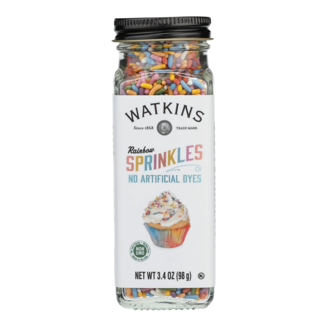 Watkins - Decorating Sprinkle Rainb - Cs Of 3 - 3.4 Oz - Maras Green