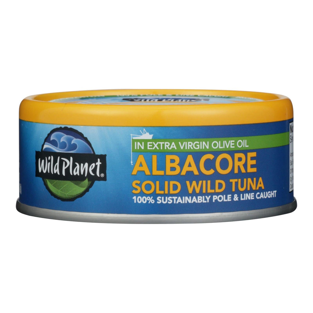 Wild Planet Wild Albacore Tuna In Extra Virgin Olive Oil - Case Of 12 - 5 Oz. - Maras Green