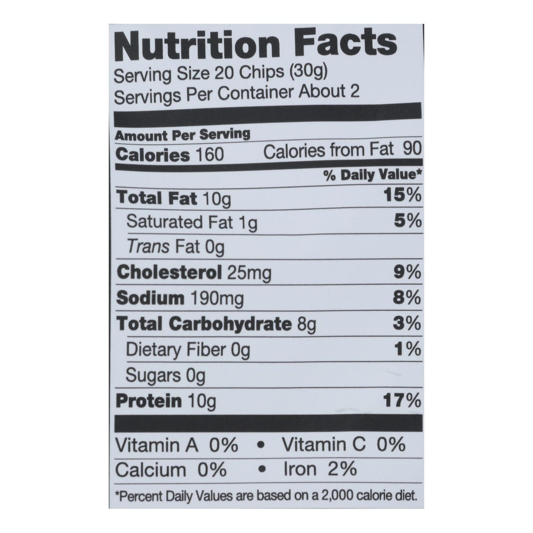 Wilde Thin And Crispy Chicken Chips - Case Of 12 - 2.25 Oz - Maras Green