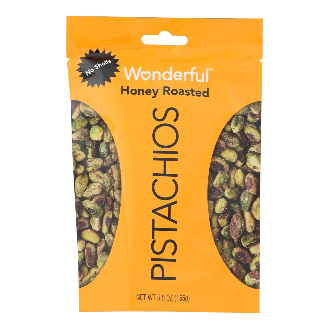 Wonderful Pistachios - Pistachios Hny Roasted No Sh - Case Of 10 - 5.5 Oz - Maras Green