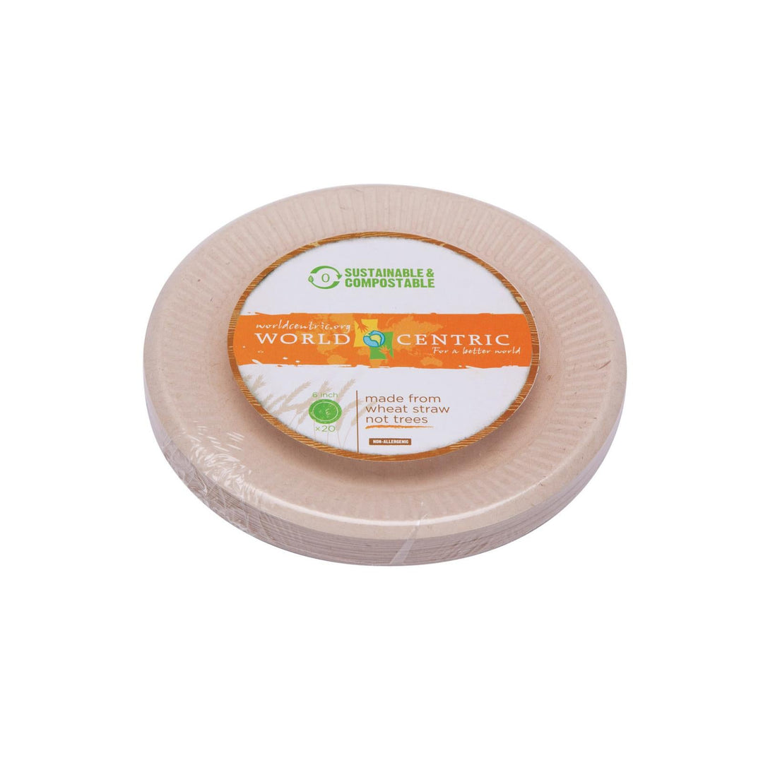 World Centric Ripple Edge Plate - Case Of 12 - 20 Count - Maras Green