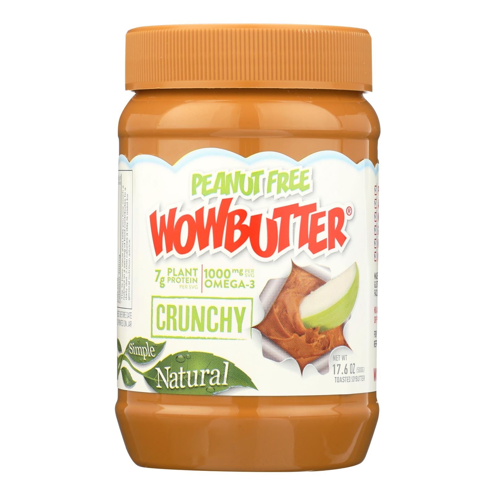 Wowbutter Crunchy Peanut Free Spread - Case Of 6 - 17.6 Oz. - Maras Green