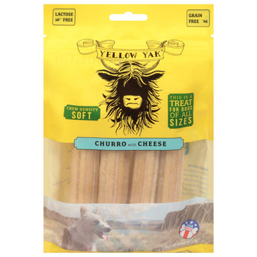 Yellow Yak - Churo Chz Soft Dnst Chew - Case Of 6 - 4 Oz - Maras Green