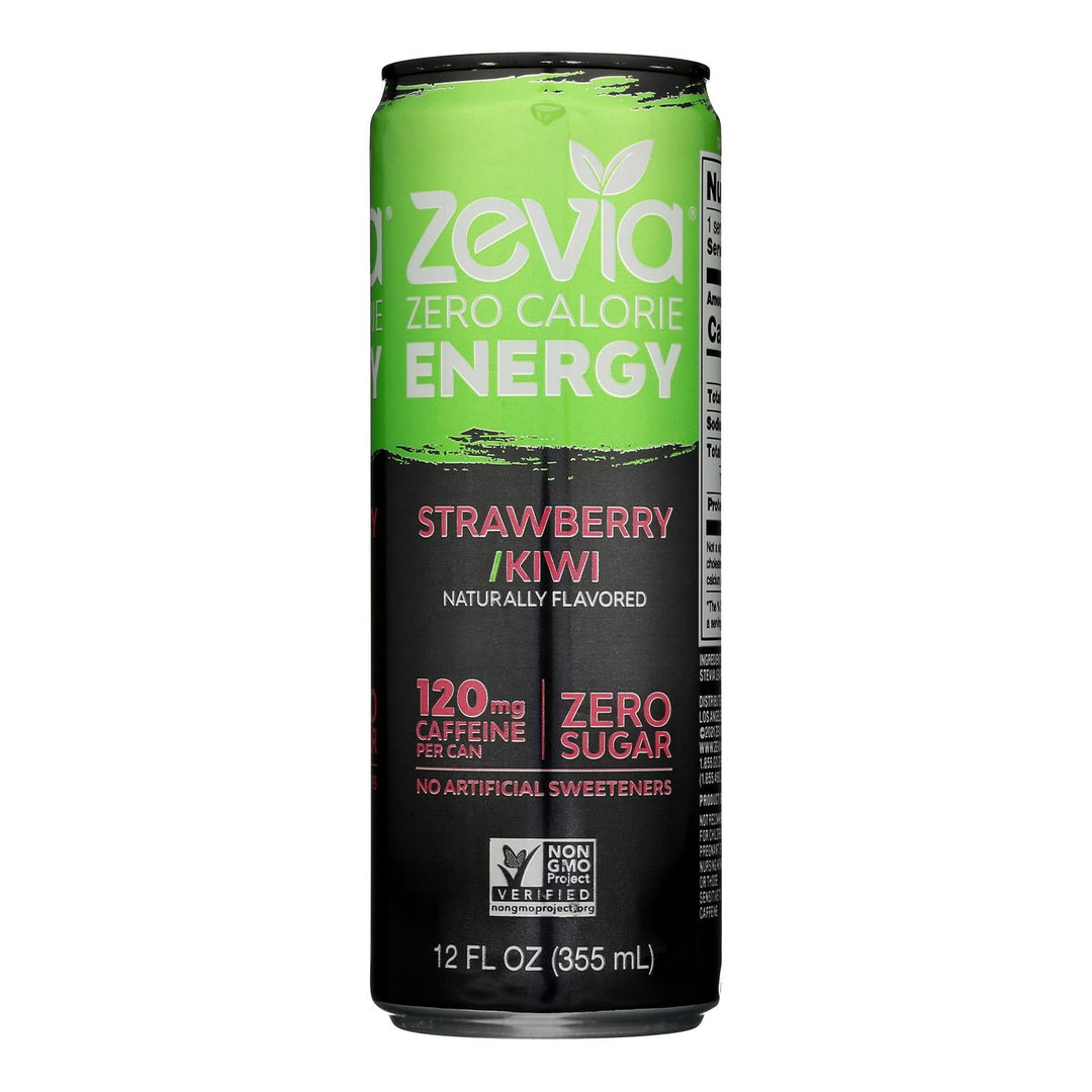 Zevia - Drink Energy Straw Kiwi - Case Of 12 - 12 Fz - Maras Green