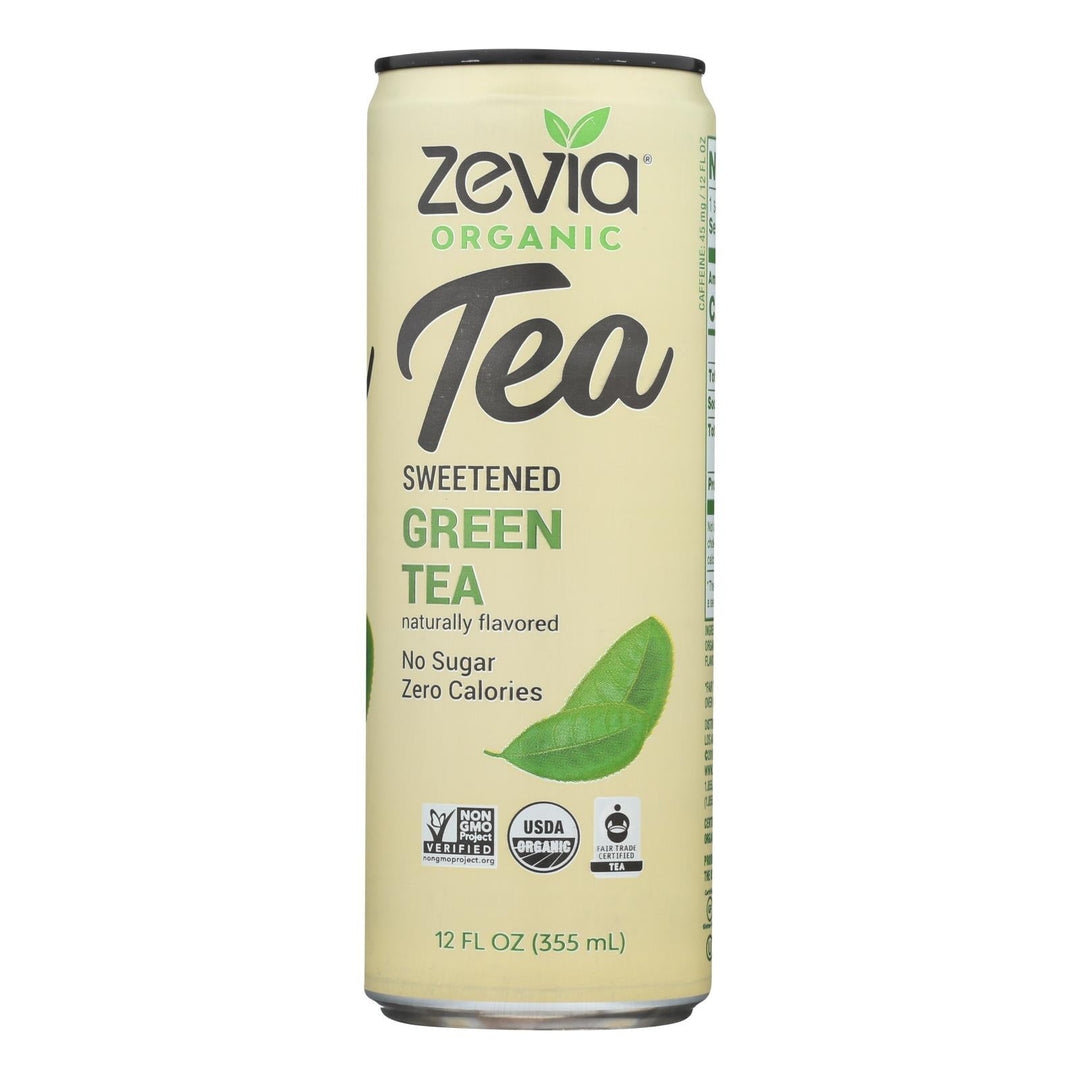 Zevia Sweetened Green Tea - Case Of 12 - 12 Fz - Maras Green